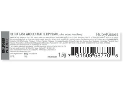Imagem de Lápis de Boca Ruby Kisses Ultra Easy Nude