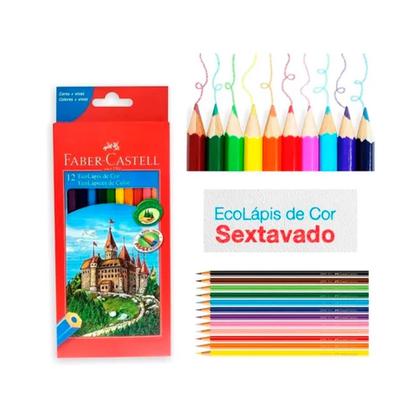 Imagem de Lápis de cor 12 cores Ecolápis Faber Castell