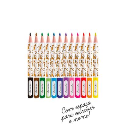 Imagem de Lápis De Cor 12 Cores Jumbo Triangular Com Apontador Leoleo