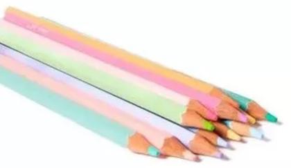 Imagem de Lápis De Cor 12 Cores Tons Pastel Jandaia Arts Macio