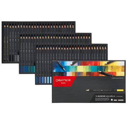 Lápis de Cor Aquarelável Museum Caran D'ache com 76 Cores - CARANDACHE Imagem de Lápis de Cor Aquarelável Museum Caran D'ache com 76 Cores
