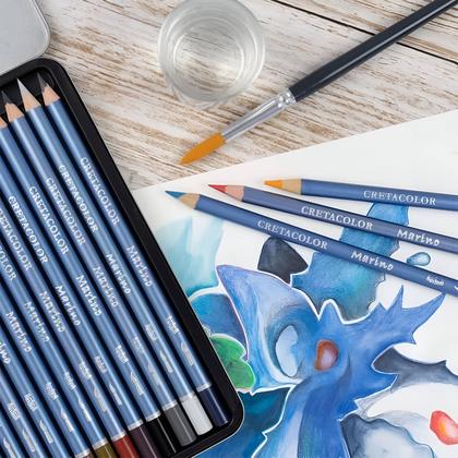 Imagem de Lapis de Cor Aquarelle Pencils Marino Cretacolor 24 Cores