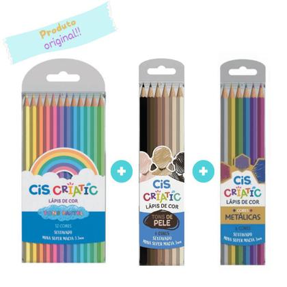 Imagem de Lápis De Cor Cis Criatic Super Kit Com 24 Cores