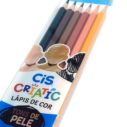 Imagem de Lápis de Cor Criatic Tons de Pele CiS - 6 Cores