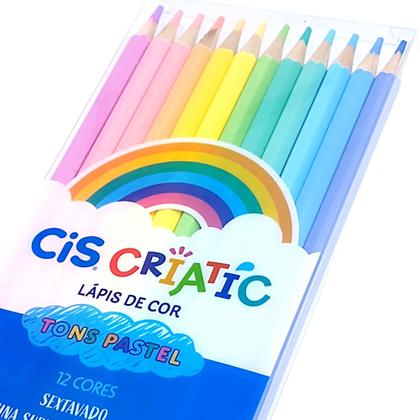 Imagem de Lápis de Cor Criatic Tons Pastel CiS - 12 Cores