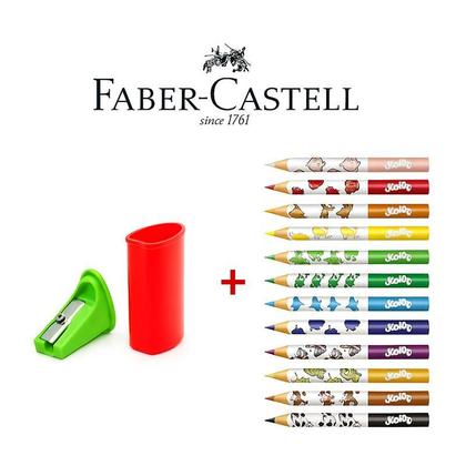 Imagem de Lápis de Cor Ecolápis Jumbo 123012AP 12 Cores + Apontador - Faber Castell