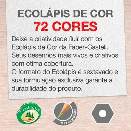 Imagem de Lápis de Cor Ecolápis LVM Faber-Castell 72 cores
