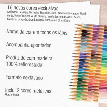 Imagem de Lápis de Cor Ecolápis LVM Faber-Castell 72 cores