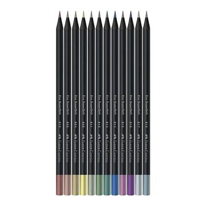 Imagem de Lápis de Cor Ecolápis Supersoft 120712SOFTMET 12 Cores Metálicas - Faber Castell
