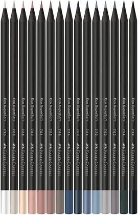 Imagem de Lápis de Cor EcoLápis SuperSoft Cores Neutras 15 Cores Faber-Castell