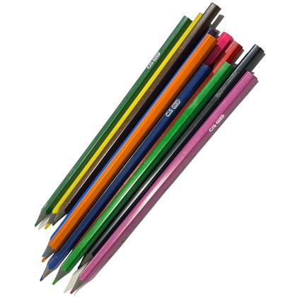 Imagem de Lápis de Cor Escolar 12 Cores Cis Ecolápis sextavado Reciclado