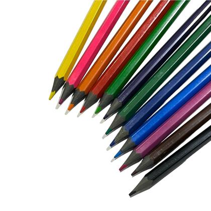Imagem de Lápis de Cor Escolar 12 Cores Cis Ecolápis sextavado Reciclado