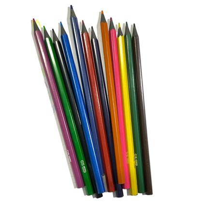 Imagem de Lápis de Cor Escolar 12 Cores Cis Ecolápis sextavado Reciclado