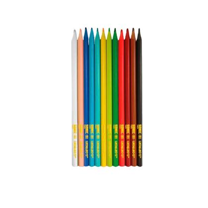 Imagem de Lápis De Cor Escolar Sonic 12 Cores Triangular Leo&Leo