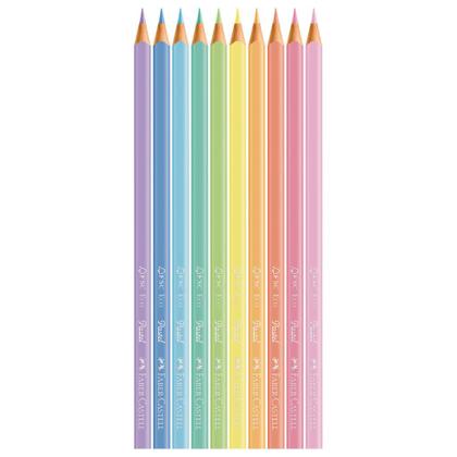 Imagem de Lapis De Cor FABER CASTELL 10 Cores Pastel Ecolapis