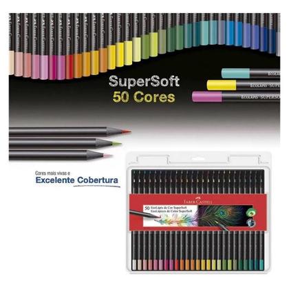 Imagem de Lapis De Cor FABER CASTELL 50 Cores SuperSoft Ecolapis