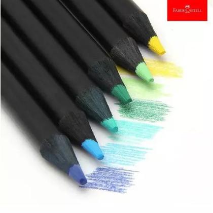 Imagem de Lápis De Cor Faber Castell Super Soft 100cores Madeira Preta