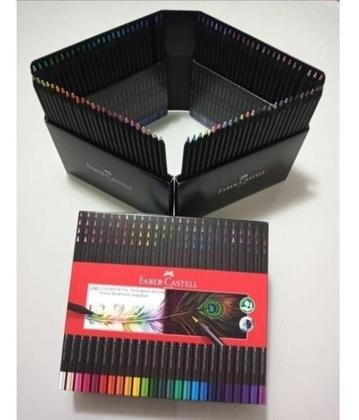 Imagem de Lápis De Cor Faber Castell Super Soft 100cores Madeira Preta