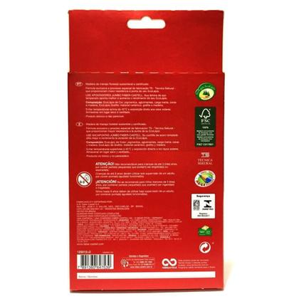 Imagem de Lápis de cor faber castell triangular jumbo 12 cores + 2 eco lápis grafite