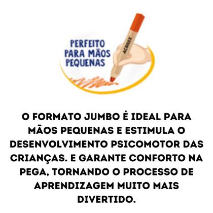 Imagem de Lapis de cor jumbo c/12un super mina 11mm - acrilex