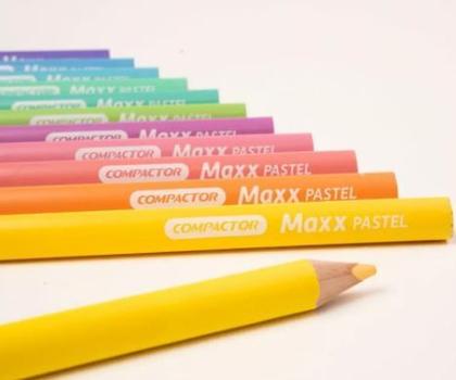 Imagem de Lápis de Cor Max Tom Pastel 12 Cores - Compactor