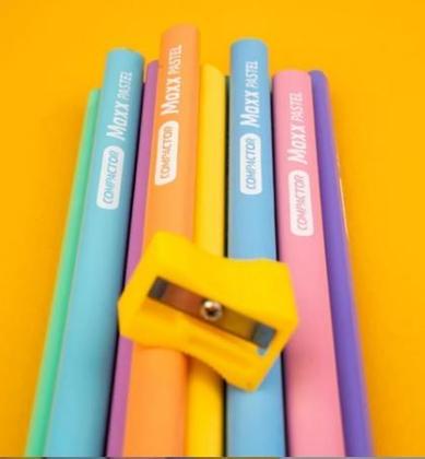 Imagem de Lápis de Cor Max Tom Pastel 12 Cores - Compactor