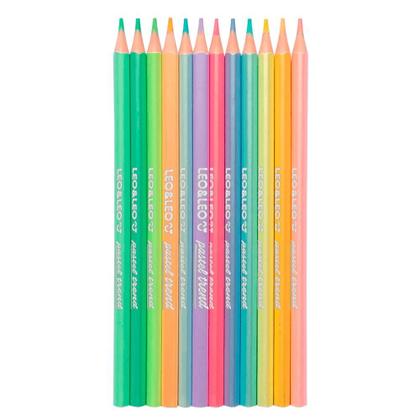 Imagem de Lápis de Cor Pastel Trend Estojo com 12 Cores - Leo&Leo