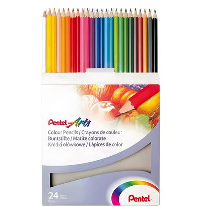 Imagem de Lápis de Cor Pentel Caixa com 24 Unidades