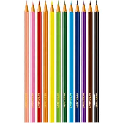 Imagem de Lápis De Cor Sextavado Eco 12 Cores + 2 Lápis Faber Castell