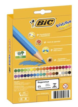 Imagem de Lapis de Cor Sextavado Evolution 36 Cores Bic