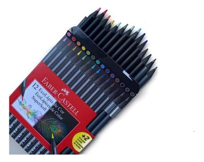 Imagem de Lapis De Cor Supersoft Faber Castell 12 Cores +2 Lapis Preto