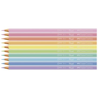 Imagem de Lápis de cor Tons Pastel Faber-Castell com 10 cores