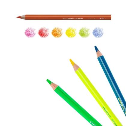 Imagem de Lapis de Cor Triangular Carioca Neon 6 Cores