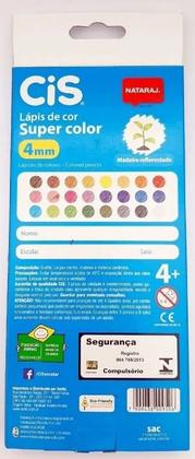 Imagem de Lápis de Cor Triangular Super Color 24 Cores + 1 Apontador - CIS -