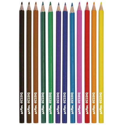 Imagem de Lápis De Cor Wave Reciclado 12 Cores - Bze