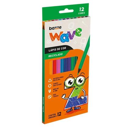 Imagem de Lápis De Cor Wave Reciclado 12 Cores - Bze