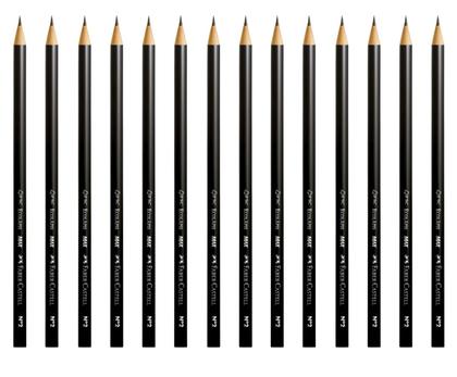 Imagem de Lápis de Escrever Preto Redondo Ecolápis Nº2 HB Faber Castell 14 Unidades