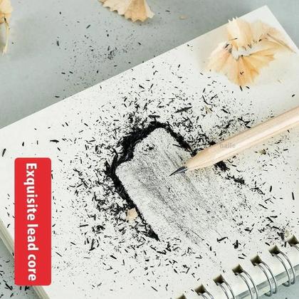 Imagem de Lápis De Madeira Natural HB Para Crianças, 100 Peças, Hexagonal, Para Desenho E Escrita, Material