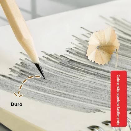 Imagem de Lápis De Madeira Natural HB Para Crianças, 100 Peças, Hexagonal, Para Desenho E Escrita, Material