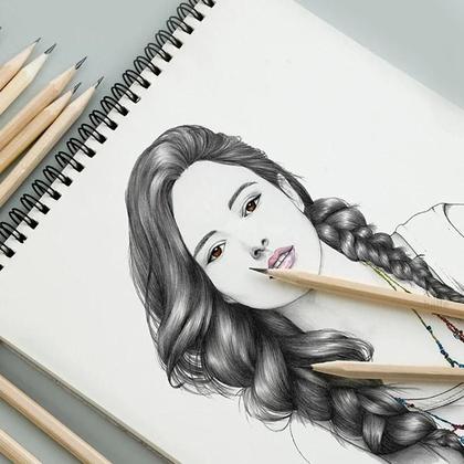 Imagem de Lápis De Madeira Natural HB Para Crianças, 100 Peças, Hexagonal, Para Desenho E Escrita, Material