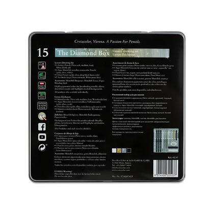 Imagem de Lápis Esboço The Diamond Box Estojo com 15 Unidades