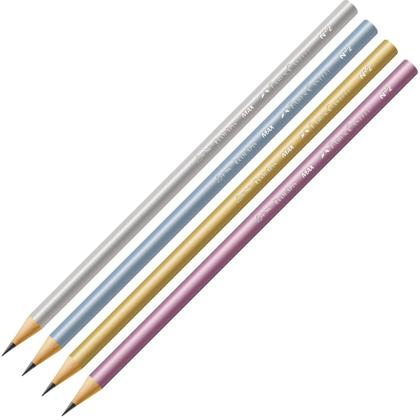 Imagem de Lápis Grafite De Escrever Metallic Escolar Faber Castell