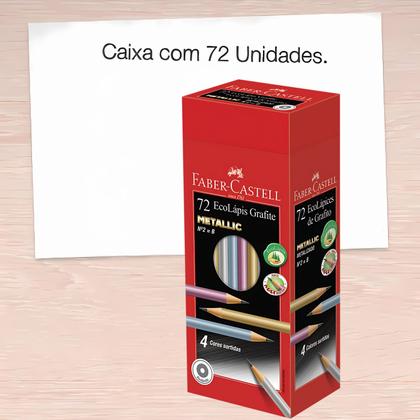 Imagem de Lápis Grafite De Escrever Metallic Escolar Faber Castell