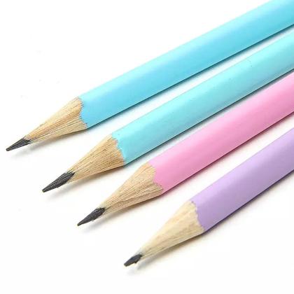 Imagem de Lápis grafite triangular tons pasteis EcoLápis SuperSoft Faber Castell com 4 unidades