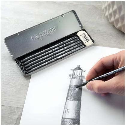 Imagem de Lápis Graphite Monolith Pocket Set Cretacolor 7 Peças