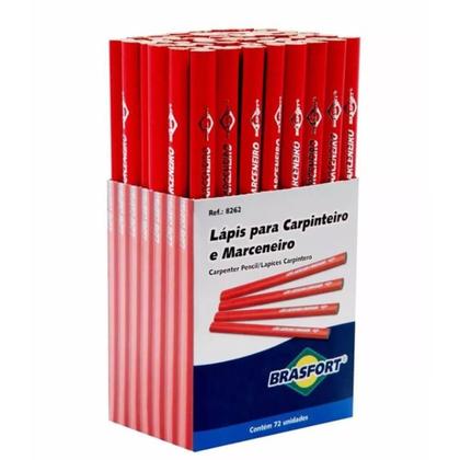Imagem de Lápis Marceneiro Caixa com 72 Peças Brasfort