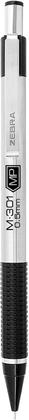 Imagem de Lápis mecânico Zebra Pen M-301, 0,5 mm de ponta fina, pacote com 4