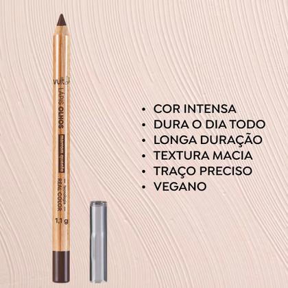 Lápis para Olhos Marrom Quente Delineador Eyeliner 1,1g Vult