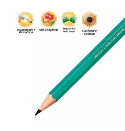 Imagem de Lápis Preto Evolution HB n 2 BIC Kit 12 unids Atacado