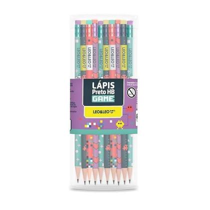 Imagem de Lápis Preto Grafite HB Com Borracha Leo&Leo Estampado Divertido Decorado Kit c/ 4, 8 ou 12 Unidades a Escolher